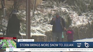 Storm brings more snow to Julian