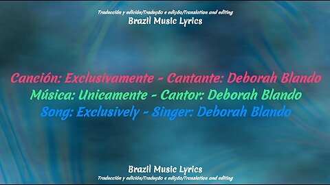 Brazilian Music: Exclusively - Singer: Deborah Blando