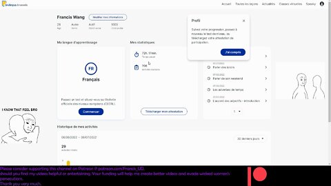 Décrire sa vie quotidienne&Parler des loisirs avec tableau de conjugaisons