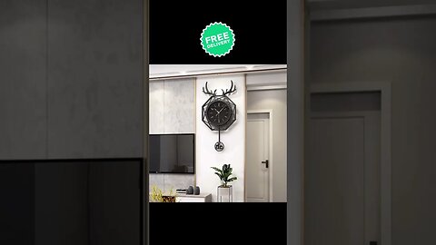 Modern Minimalist Clock Wall Household Light Luxury Wall Watch #homedecor #lifestyle #shorts #fyp