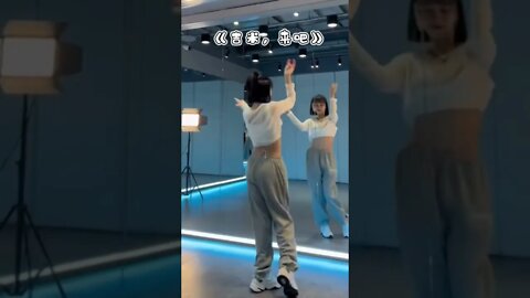 Shapely Chinese Girl Dances Face To Face With Herself