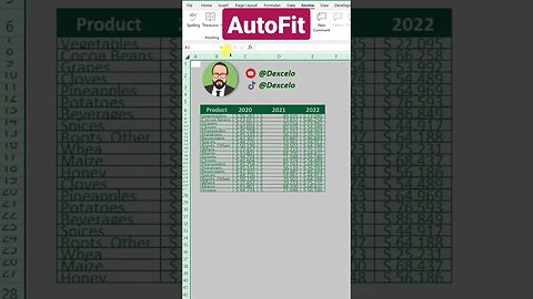 AutoFit in Excel #excel #تعليم #microsoft #اكسل #microsoftexcel #office #data #datascience