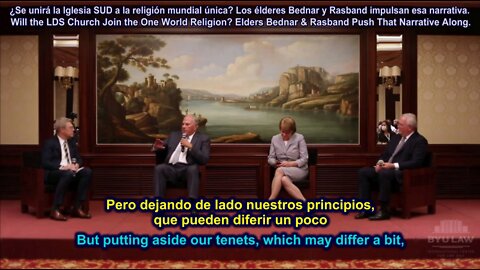 Will the LDS Church Join the One World Religion? Elders Bednar & Rasband Push That Narrative Along