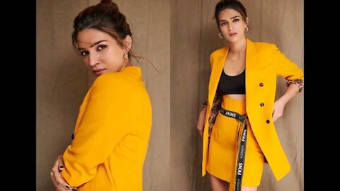 "Kriti Sanon treat her fans with ravishing look in brown wrap styled"