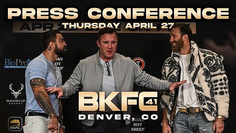 BKFC 41 Final Press Conference presented by Bucked Up | Live!