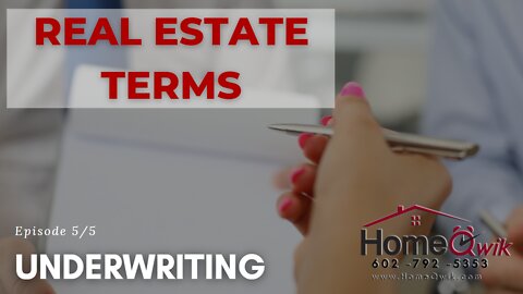 Real Estate Terms that you should know EP 5/5 | Underwriting | by Noel Pulanco