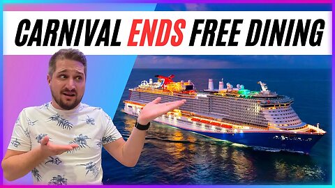 Carnival ENDING Unlimited FREE DINING | JUBILEE Updates!