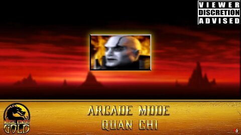 Mortal Kombat Gold: Arcade Mode - Quan Chi