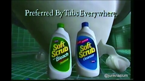 "Rub a dub dub, Pretend You're a Tub" 90s Soft Scrub Commercial