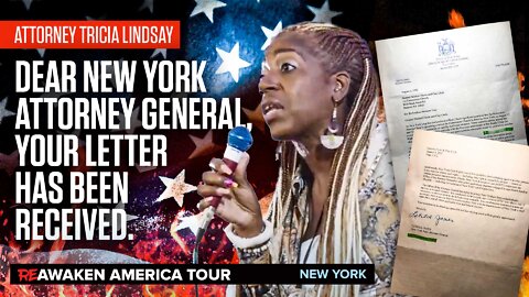 Tricia Lindsay | Dear New York Attorney General, Your Letter Has Been Received!!!