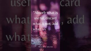 Absorb What Is Useful