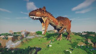 Minecraft Allosaurus Build - Ark: Survival Evolved
