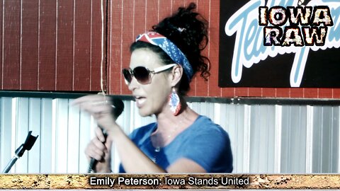 Emily Peterson Speaks for People's Convoy - Iowa Was First State to Ban Mask Mandates