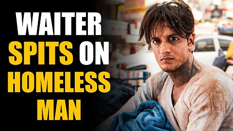 ANGRY Waiter SPITS on HOMELESS MAN! Must See ENDING.. | SAMEER BHAVNANI