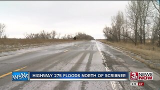 Highway 275 Floods North of Scribner