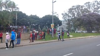 SOUTH AFRICA - Durban - EFF protest outside TVET college (Videos) (cxW)