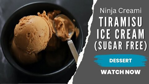 Ninja Creami Tiramisu Ice Cream | Sugar Free | Low Carb | Keto
