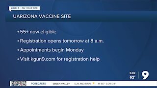 55 and older eligible for COVID vaccine at UArizona state site