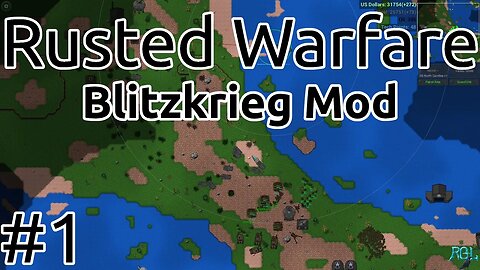 Rusted Warfare [Blitzkrieg Mod] - 1v1 Impossible AI - Gameplay/Longplay