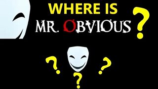 Where Is Mr. Obvious?