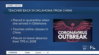 Teacher Back in Oklahoma from China