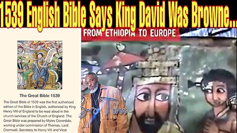 1539 English Bible Says King David Was “Browne”