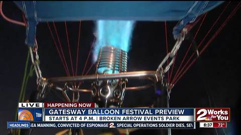 Gatesway Balloon Festival kicks off tonight in Broken Arrow