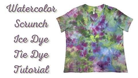 Tie-Dye Designs: Practice Golf Balls Watercolor Scrunch DOI (dye over ice) Ice Dye