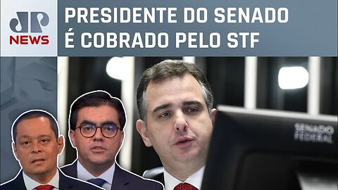 Rodrigo Pacheco nega demora em instalar CPI dos atos de 8 de janeiro; Serrão e Vilela analisam