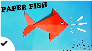 How To Make Easy Origami Paper Fish For Kids / Nursery Craft Ideas / Paper Craft Easy / Art Eira