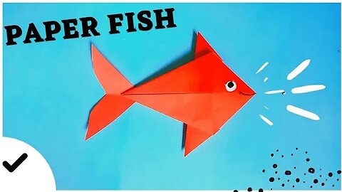 How To Make Easy Origami Paper Fish For Kids / Nursery Craft Ideas / Paper Craft Easy / Art Eira