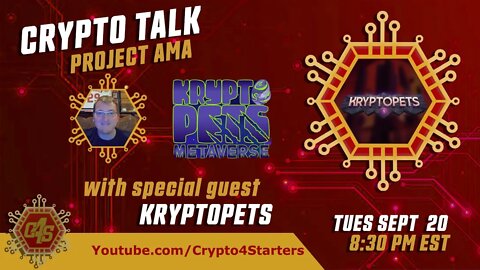 CRYPTO TALK LIVE AMA WITH KRYPTOPETS!
