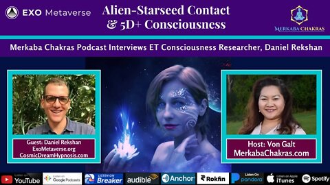 Alien-Starseed Contact & 5D+ Consciousness w/Daniel Rekshan: Merkaba Chakras Podcast #71
