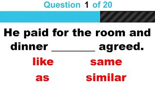 English Grammar Quiz #7 (Native speaker's voice)