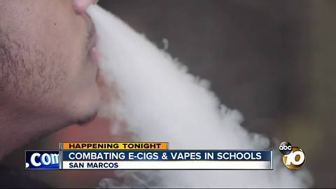 Combating E-Cigs and vapes in schools