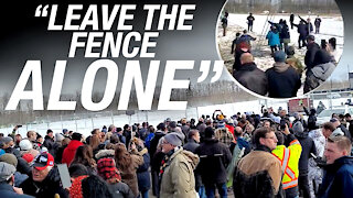 “You're here for freedom, not to rip down a fence”: Protesters gather at GraceLife Church