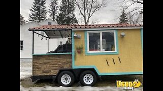 Slightly Used 2019 - 6' x 10' Mobile Kitchen Food Trailer with Porch for Sale in Maine
