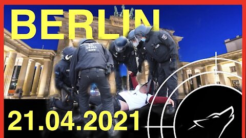 Highlight: Verhaftungen auf Demonstration zur Änderung des IFSG in Berlin am 21.04.2021