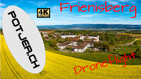 Drone Shots - Frienisberg Cistercian - monastery / nursing home / rape fields from the air May 2021