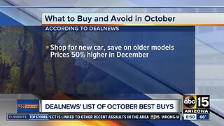 What to buy and avoid in October