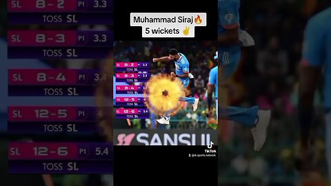 Muhammad Siraj on fire 🔥 #cricket #sports #indianbatsman #cricketlover #kohli #asiacup2023
