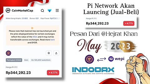 Pi Network OPEN mainnet JUAL BELI 2023 . Pesan Penting . Gas Minning #pinetworkindonesia