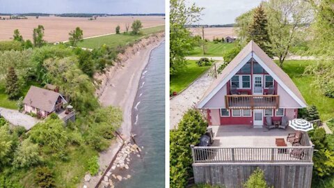 This $500K Ontario Home Looks Like A Trip To Panama & Has A Private Sandy Beach