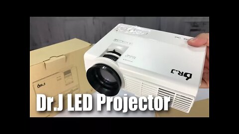 DR.J 1500 Lumens Portable Mini LED Projector (170 Inch Max Projection Display) Full Test and Review