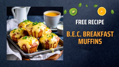 Free B.E.C. Breakfast Muffins Recipe 🥓🍳🧀Free Ebooks +Healing Frequency🎵
