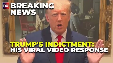 🚨#BREAKING A video recording of Donald Trump's response to his indictment has just gone viral