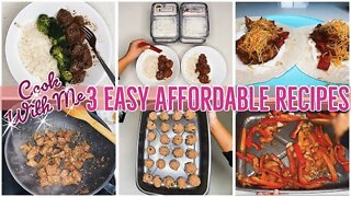 3 EASY AFFORDABLE DINNER RECIPES | COOK WITH ME 2021 | ez tingz