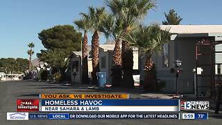 Mobile home park: homeless wreak havoc