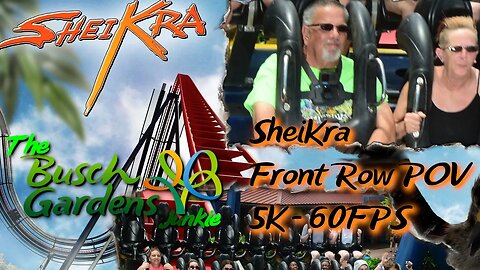 SheiKra Front Row POV in 5K at 60FPS!