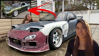 MAZDA RX7 FD Wrapping Over Primer With No Paint | MIKE MYKE Picks The Giveaway Winners!